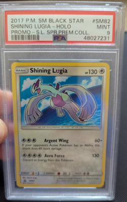 Pokemon TCG Shining Lugia SM82 Holo Rare 2017 Shining Legends Promo PSA 9 ENG - Image 1