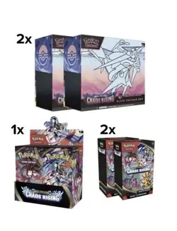 Pokemon Center Chaos Rising 2x PC ETB, 2x Bundle, 1xBooster Box*PRESALE* - Image 1