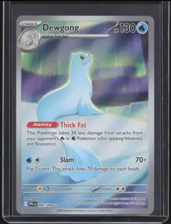 2025 Pokemon Phantasmal Flames Dewgong #097/094 Illustration Rare NM - Image 1