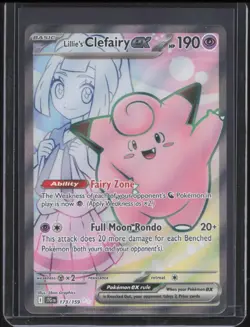 2025 Pokemon Journey Together Lillie's Clefairy ex #173/159 NM - Image 1