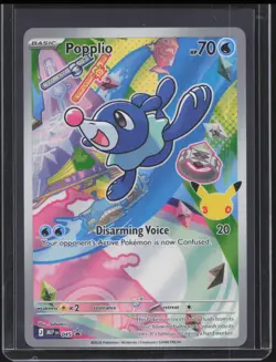 2025 Pokemon MEP Black Star Promos Popplio #045 NM - Image 1
