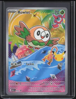 2025 Pokemon MEP Black Star Promos Rowlet #043 NM - Image 1