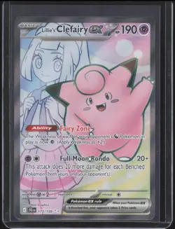 2025 Pokemon Journey Together Lillie's Clefairy ex #173/159 NM - Image 1