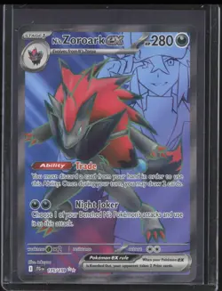 2025 Pokemon Journey Together N's Zoroark ex #175/159 Ultra Rare NM - Image 1