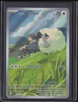 2025 Pokemon Journey Together Hop's Wooloo #170/159 Illustration Rare NM - Image 1