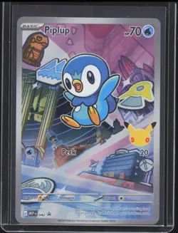 2025 Pokemon MEP Black Star Promos Piplup #042 NM - Image 1