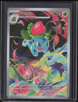 2025 Pokemon Mega Evolution Ivysaur #134/132 Illustration Rare NM - Image 1