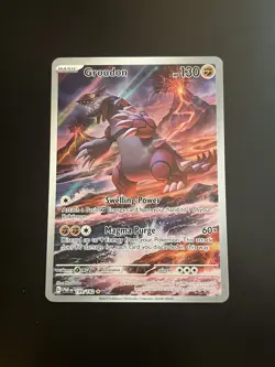 Pokemon Groudon 199/182 Paradox Rift Illustration Rare Holo English Nm Near Mint - Image 1