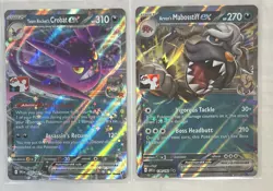 Pokemon TCG Destined Rivals Prize Pack Series 8 Bundle Crobat Ex, Mabosstiff Ex - Image 3