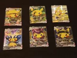 6Pikachu Pokemon Card Holo GX VSTAR VMAX GX EX Cosplay Art - Image 1