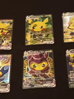 6Pikachu Pokemon Card Holo GX VSTAR VMAX GX EX Cosplay Art - Image 3