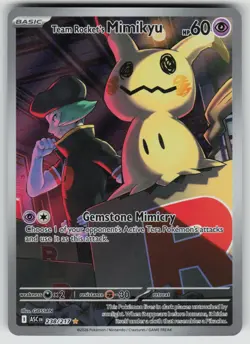 TEAM ROCKET'S MIMIKYU 238/217 ASCENDED HEROES POKEMON HOLO NM/M - Image 1