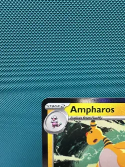 Pokemon Chaos Rising Ampharos Pre-release Stamped Promo - NM 2816 - Image 2