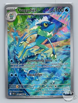 1x Frogadier Holo # 089/086 Pokemon ME04: Chaos Rising Shiny Rare NM - Image 1