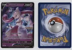 Mewtwo V (Pokemon Go) Pokemon Sword & Shield Black Star #SWSH223 - Image 3