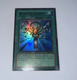Yugioh Monster Reborn LOB-E096 Ultra Rare (LP) - Image 1