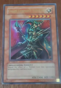 YUGIOH! Chaos Command Magician MFC-068 Ultra Rare Vintage 1st Edition Holo - Image 1
