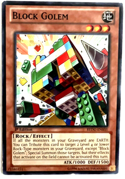 YuGiOh! - Block Golem - REDU-EN035 - 1st Edition - Common - Image 1