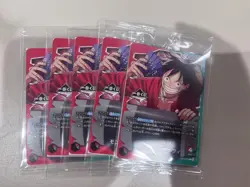 5 pieces One Piece Ichiban Kuji Monkey D. Luffy OP13-001 Limited Promo Sealed - Image 1