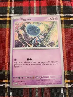 Elgyem 073/162 NM / M - Temporal Forces Pokemon Card - Tomokazu Komiya Art - Image 1