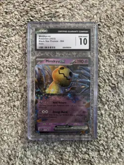 Mimikyu ex 004 Sv: Scarlet & Violet Promo Cards Holo GRADE 10!! - Image 1