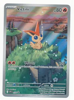 2025 POKEMON SCARLET & VIOLET BLACK STAR PROMO CARD VICTINI #208 MINT D - Image 1