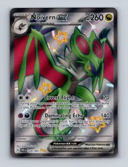 Noivern ex 220 2024 Pokemon Paldean Fates Full Art Shiny Ultra Rare Card NM+ (c) - Image 1