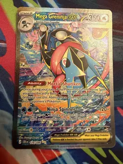 Mega Greninja Ex SIR 116/086 Chaos Rising English Pokemon Card - Image 1