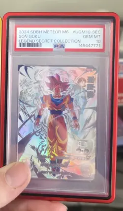 PSA 10 Son Goku UGM10-SEC Secret Rare Dragon Ball Card JP - Image 1