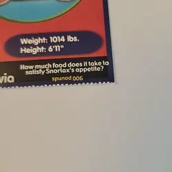 Snorlax 1999 Original Pokemon Burger King PokeTrivia Card #143 Perforated - Image 3