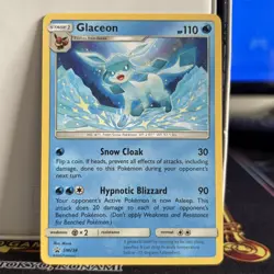 Glaceon SM238 Non-holo Black Star Promo Pokemon Card - Image 1