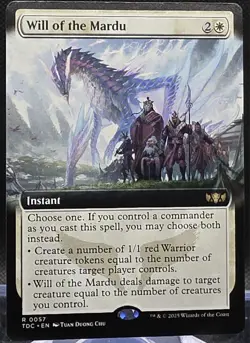 Will of the Mardu #57 Commander: Tarkir: Dragonstorm Extended Art Regular Rare - Image 1