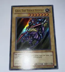 Yugioh Gaia the Fierce Knight LOB-E004 Ultra Rare (NM) - Image 1