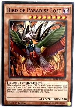 YuGiOh! - Bird of Paradise Lost - CORE-EN040 - 1st Edition - Common - Image 1