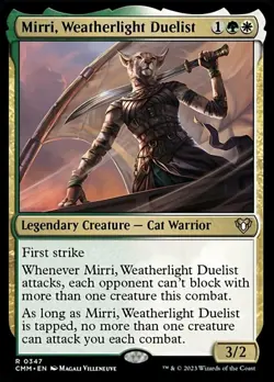1 x Mirri, Weatherlight Duelist - Commander Masters - NM-Mint - MTG - Image 1