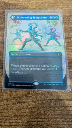 Echocasting Symposium Borderless 291 Secrets of Strixhaven Foil Borderless MTG - Image 1