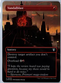 Commander Masters #646 Vandalblast (Borderless) Foil - Image 1