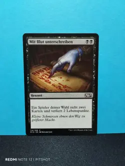 Mit Blut unterschreiben / Sign in Blood - MTG Magic - Image 1
