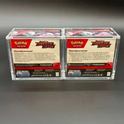 Lot (2) Pokemon SV10 Destined Rivals English Booster Boxes Sealed w/Acrylic Case - Image 2
