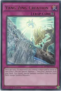 MP15-EN116 Yang Zing Creation Ultra Rare 1st Edition Near Mint YuGiOh TCG - Image 1