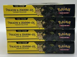 Lot of (4) Pokemon TCG Pikachu & Zekrom GX Premium Collection Boxes SEALED - Image 4