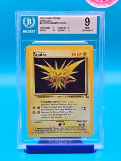 BGS 9 - 2000 Pokemon Thunderstorm Theme Deck #15 Zapdos Cosmos HOLO R - Image 1