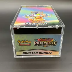 Pokemon TCG S&V Prismatic Evolutions Booster Bundle Display Case w/Acrylic Case - Image 1