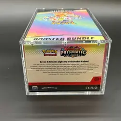 Pokemon TCG S&V Prismatic Evolutions Booster Bundle Display Case w/Acrylic Case - Image 2