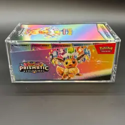 Pokemon TCG S&V Prismatic Evolutions Booster Bundle Display Case w/Acrylic Case - Image 3
