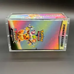 Pokemon TCG S&V Prismatic Evolutions Booster Bundle Display Case w/Acrylic Case - Image 5