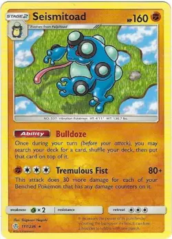 Seismitoad x4 Rare 117/236 Cosmic Eclipse Pokemon 820650803451 - Image 1