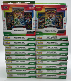 LOT OF 20 POKEMON TCG FIRST PARTNER ILLUSTRATION COLLECTION BOX SERIES 1 SEALED - Image 1