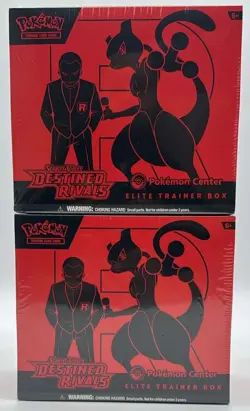 Lot of (2) Pokemon Center Destined Rivals PC Elite Trainer Boxes SEALED PC ETB - Image 1