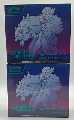 Lot of (2) Pokemon Center Journey Together PC Elite Trainer Boxes SEALED PC ETB - Image 1